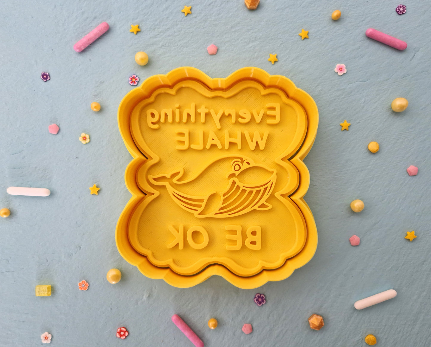 Funny -Everything WHALE Be Ok  - Cookie Cutter